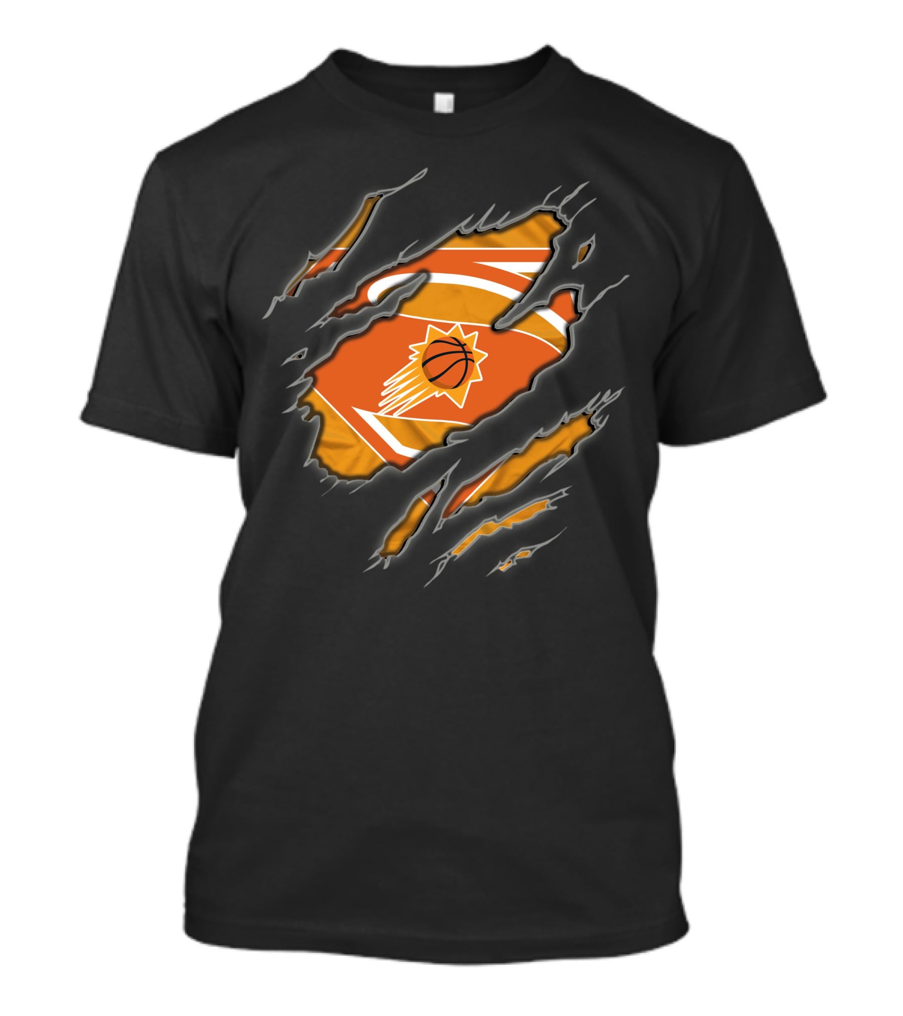 Phoenix Suns Basketball Logo Superman Torn T-Shirt