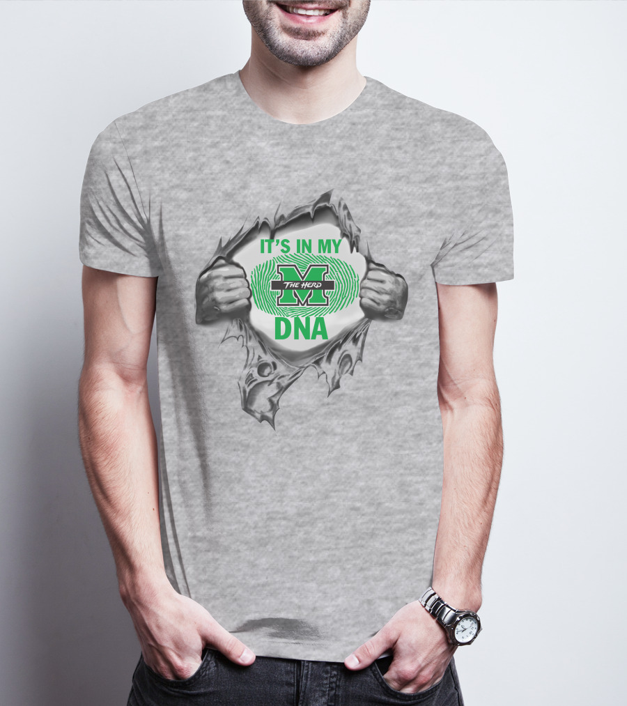 It's In My Marshall Thundering Herd Dna T-Shirt