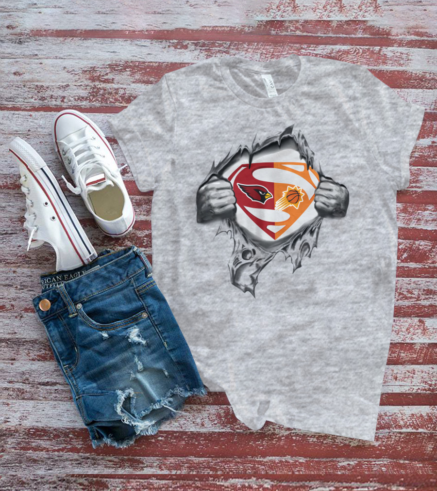 Cardinals Phoenix Suns Superman Mashup T-Shirt