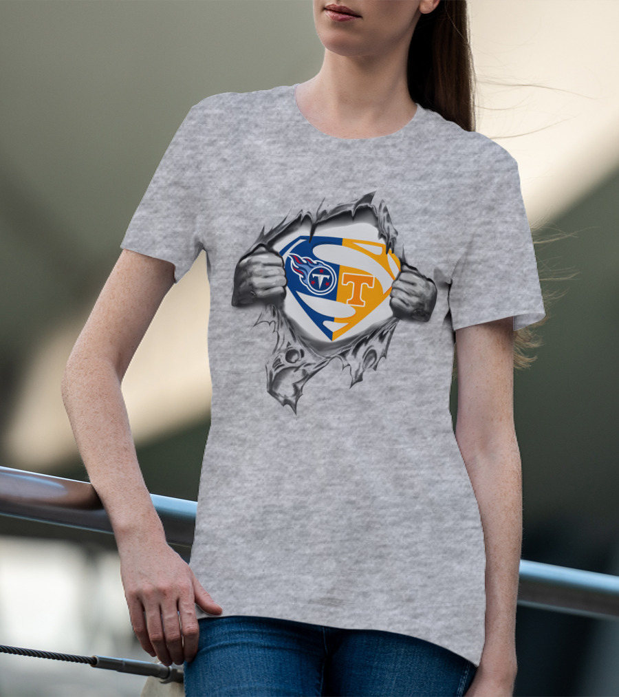 Tennessee Titans Volunteers Superman T-Shirt