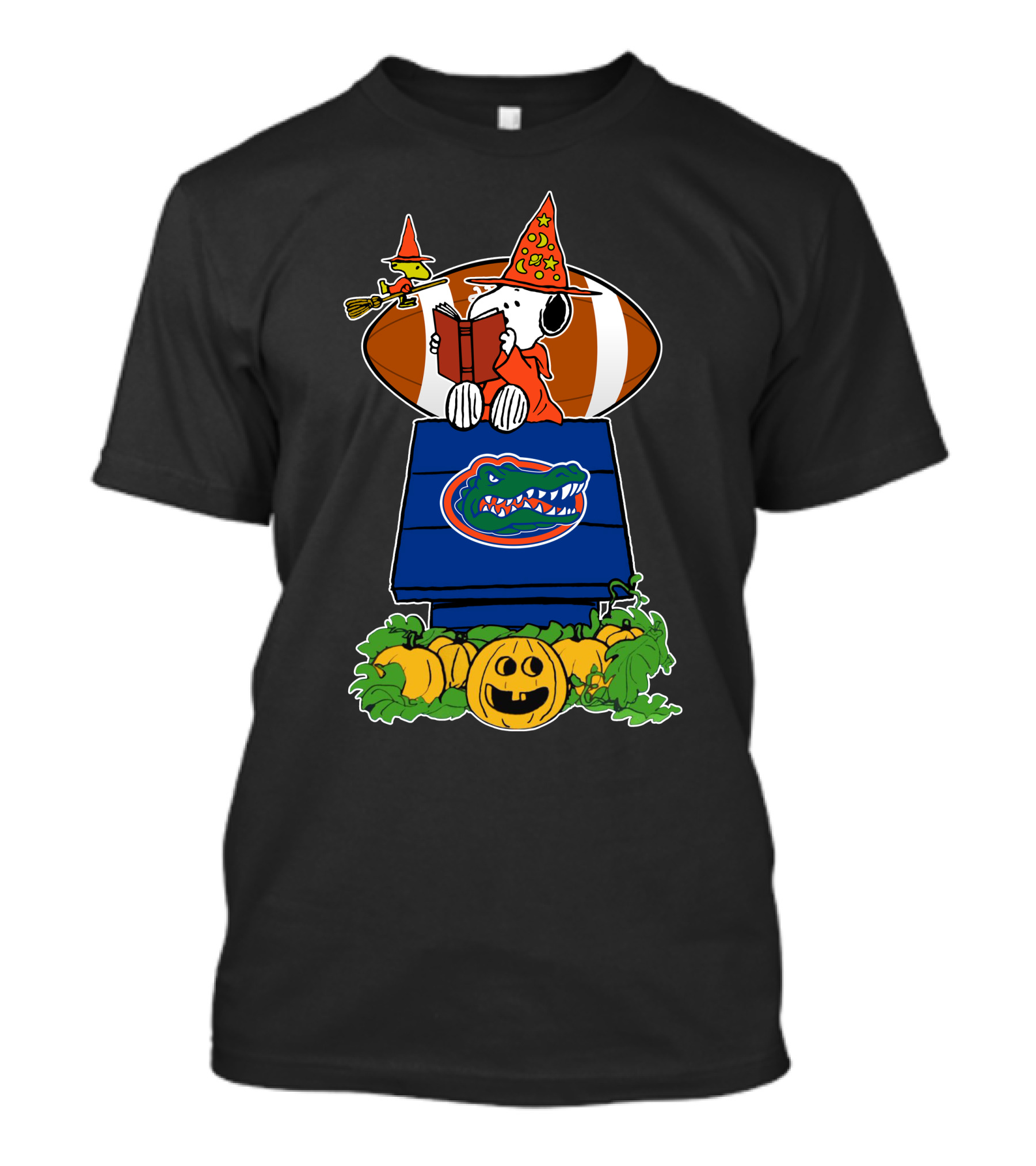 Florida Gators Snoopy Witch Hat Halloween Football Pumpkins T-Shirt