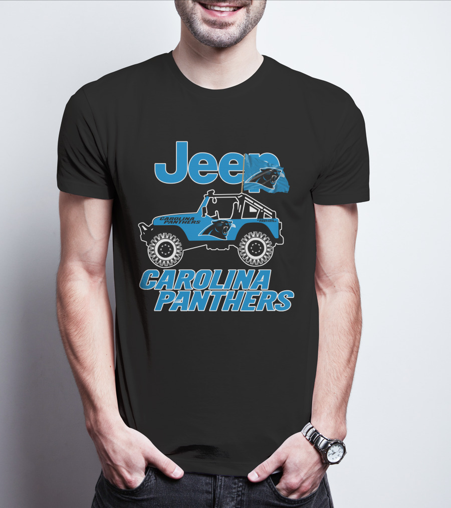 Jeep Carolina Panthers Vehicle Fan Gear T-Shirt