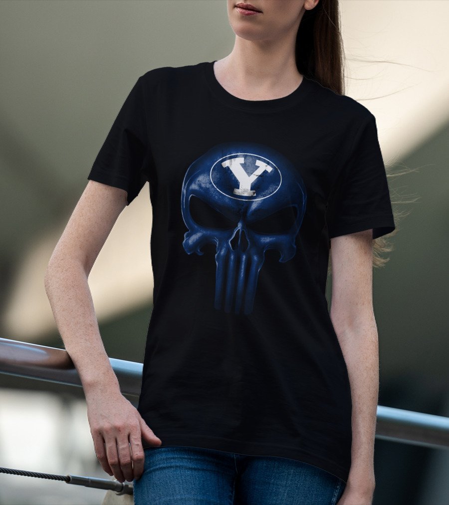 Byu Cougars Skull T-Shirt