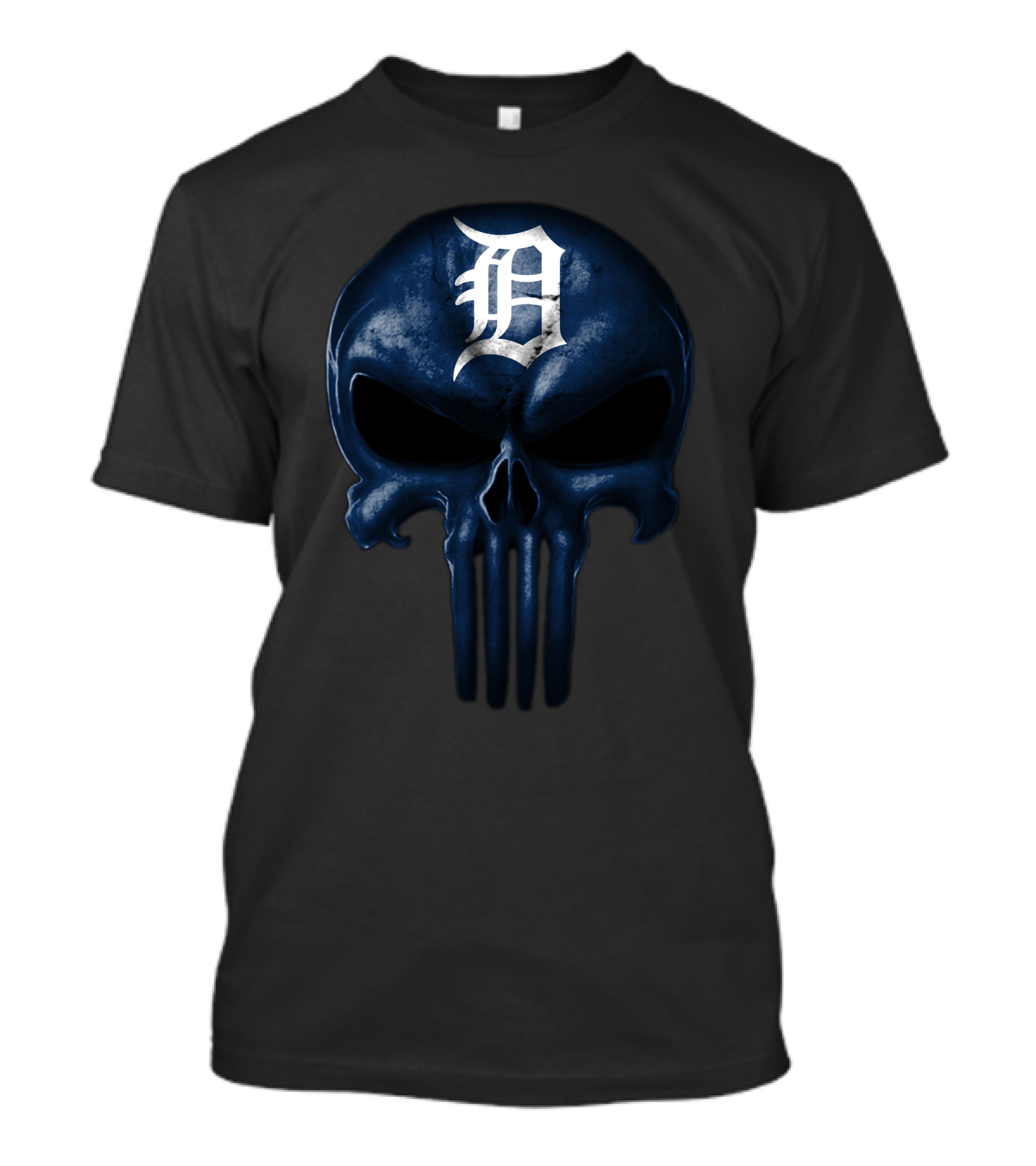 Detroit Tigers Skull T-Shirt