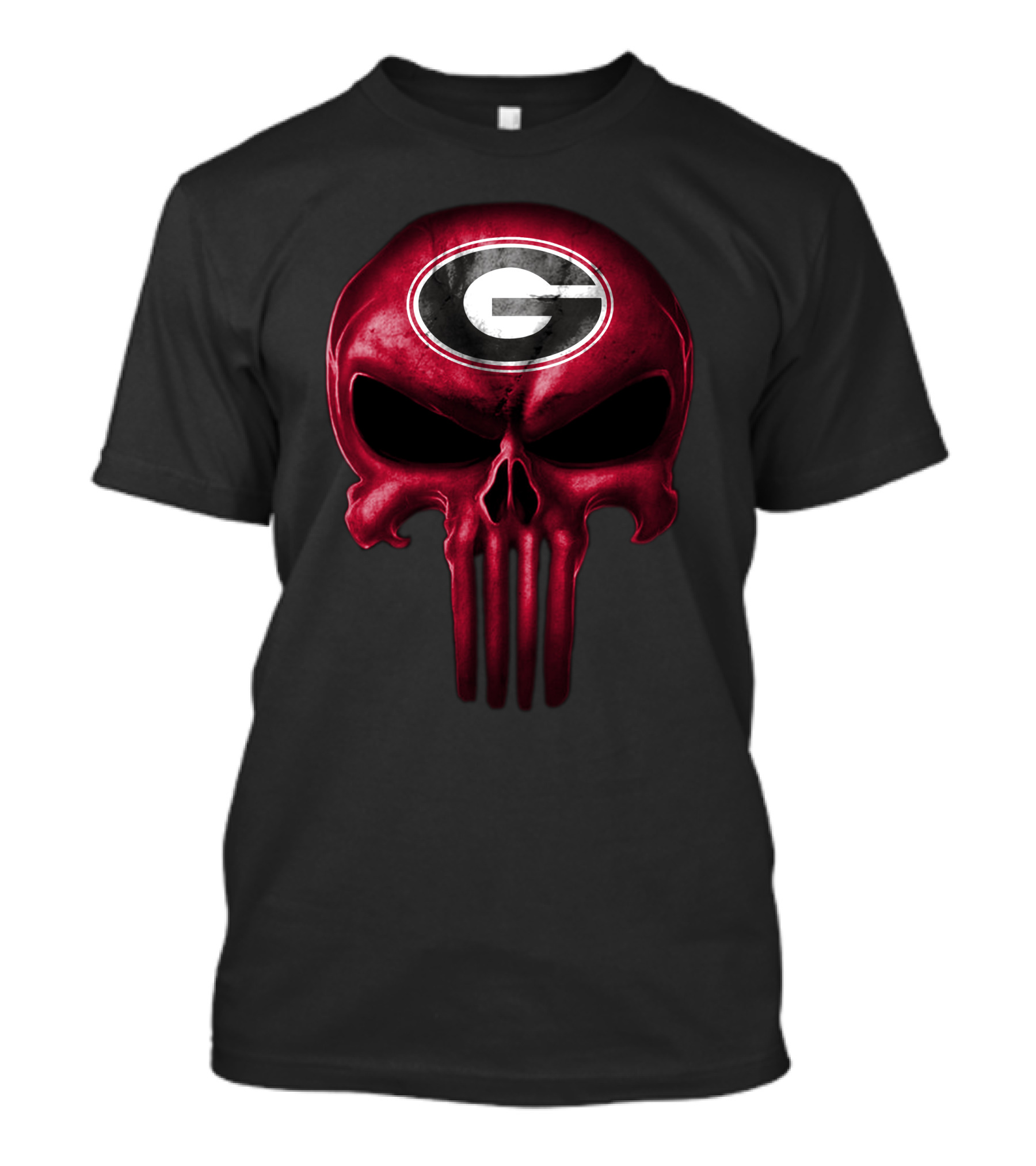 Georgia Bulldogs Skull T-Shirt