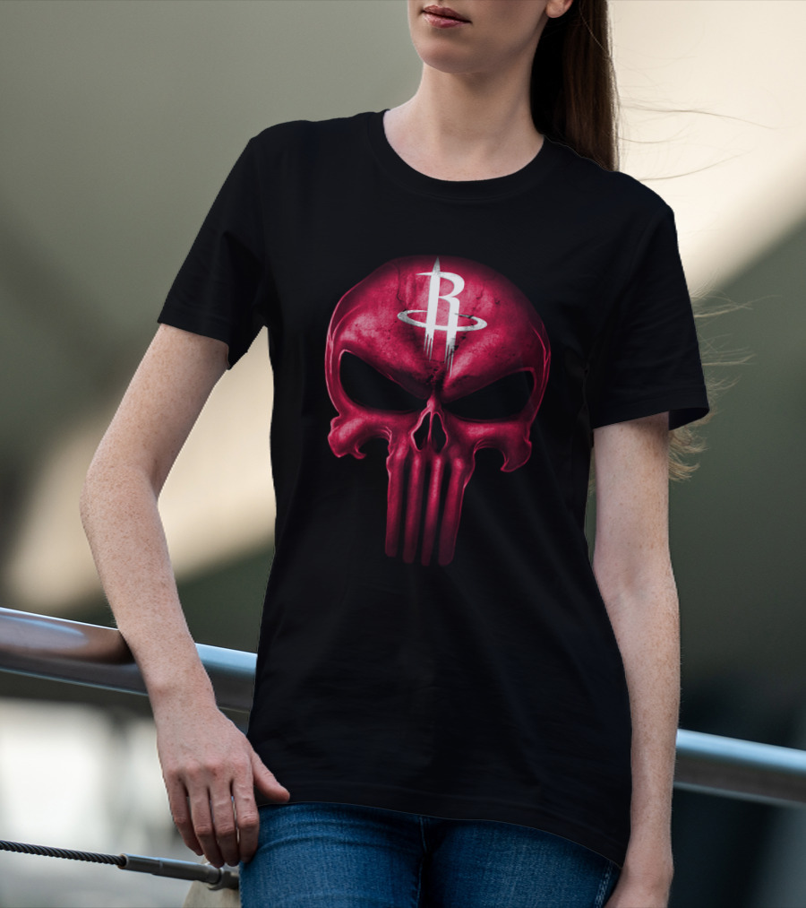 Houston Rockets Skull T-Shirt