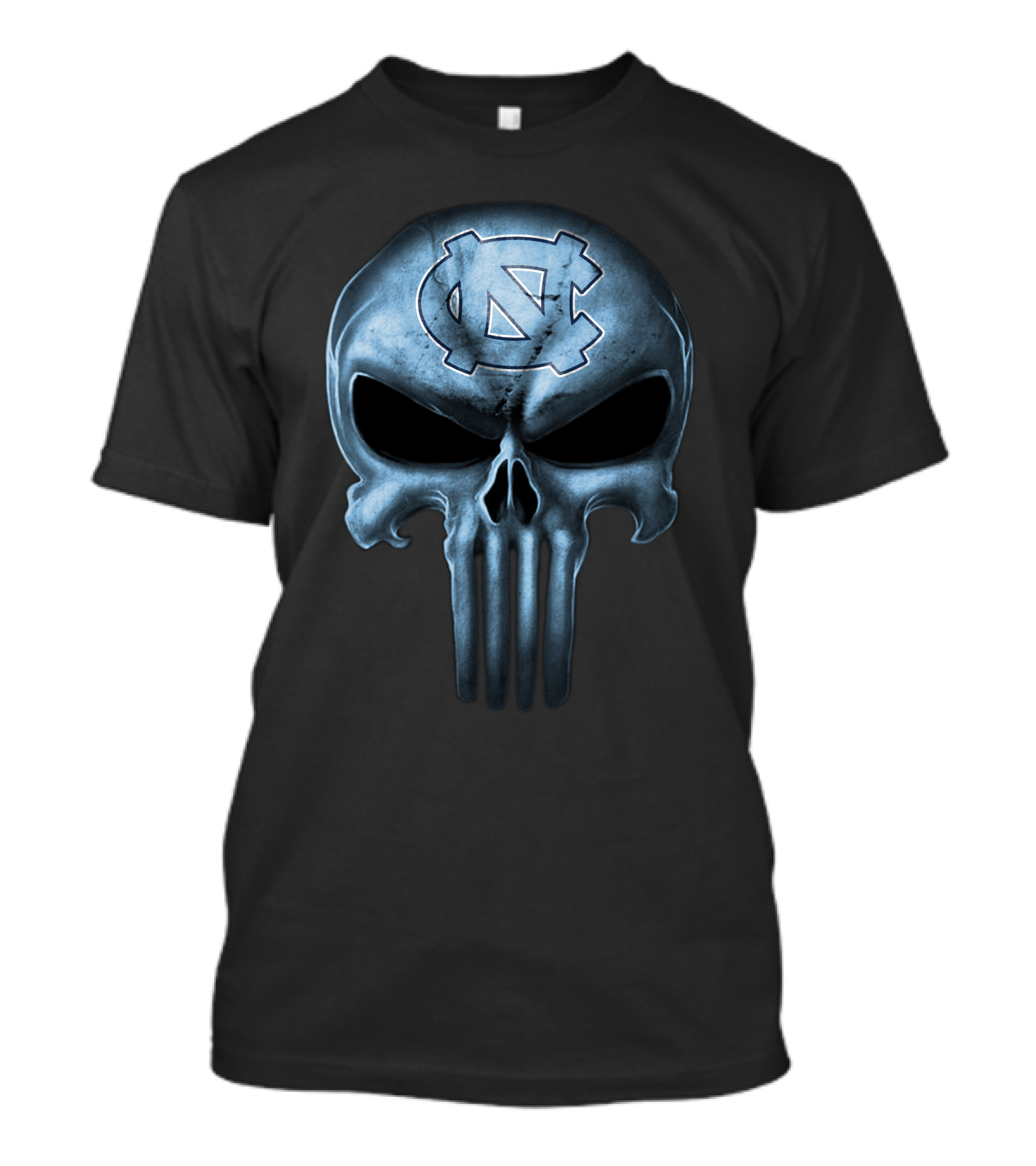 North Carolina Tar Heels Skull T-Shirt