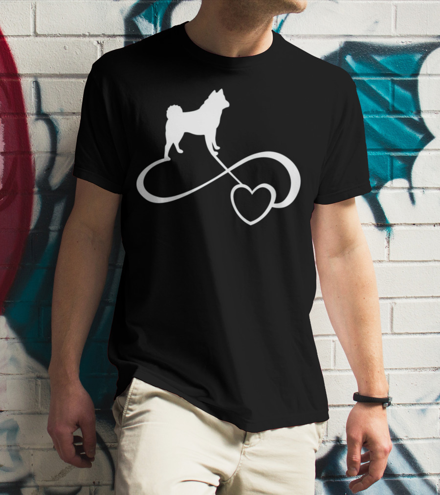 Akita Dog Lover Infinite Heart Breed Endless Love T-Shirt