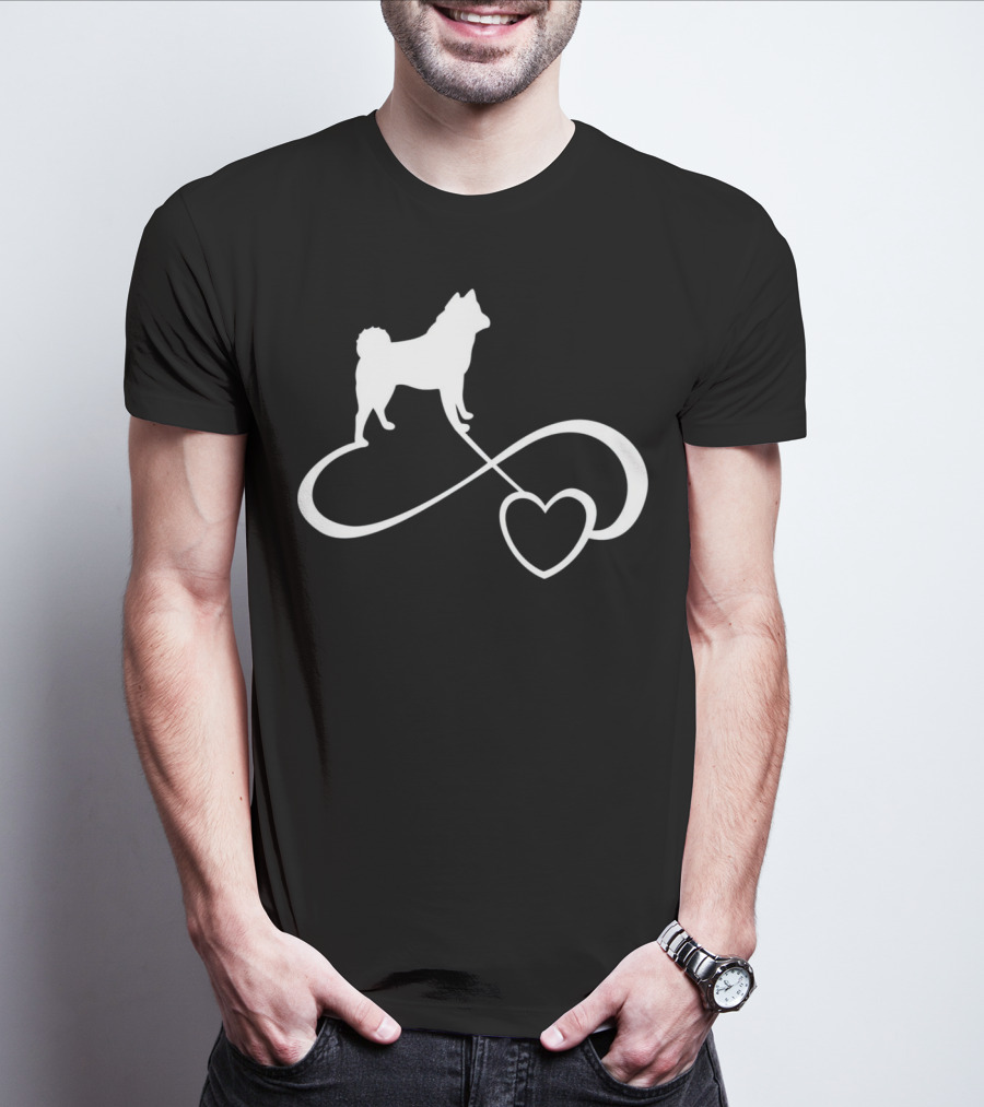 Akita Dog Lover Infinite Heart Breed Endless Love T-Shirt