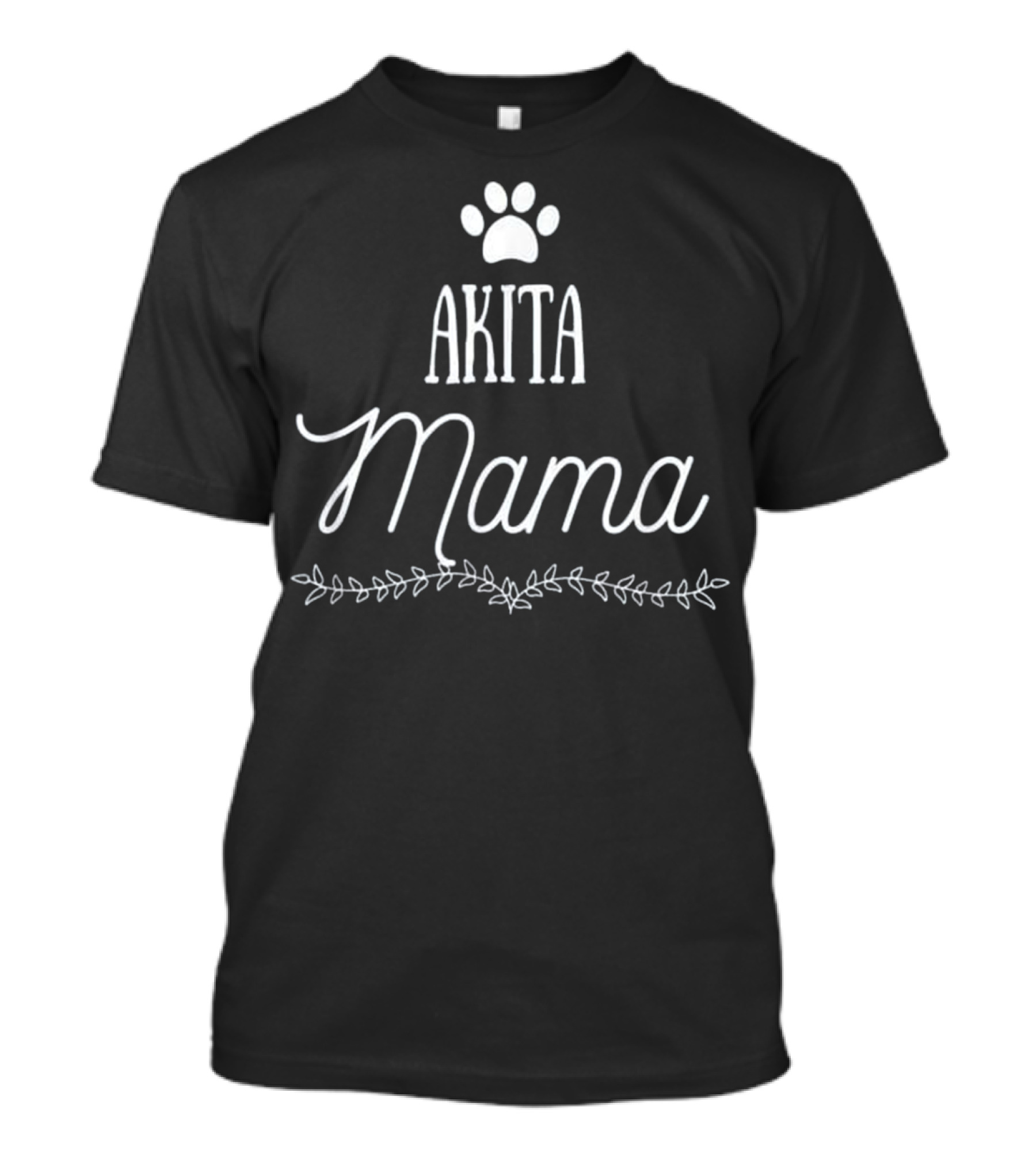 Akita Mama Mother's Day Paw Prints T-Shirt