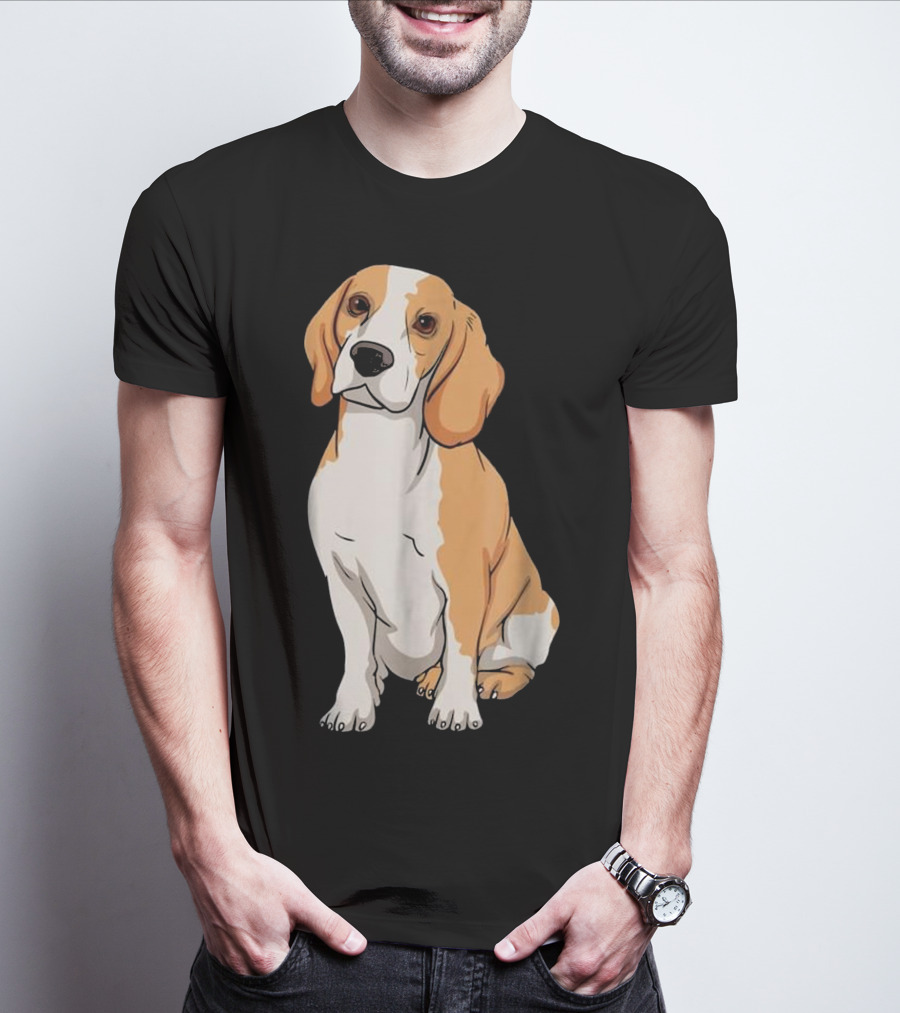 Beagle Funny For Cute Dog Lovers Cartoon T-Shirt