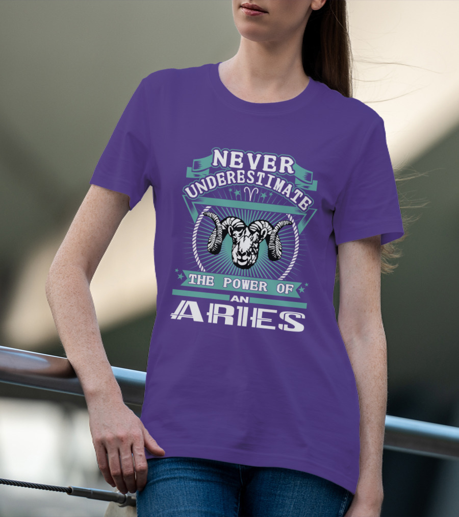Never Underestimate The Power Of An Aries T-Shirt