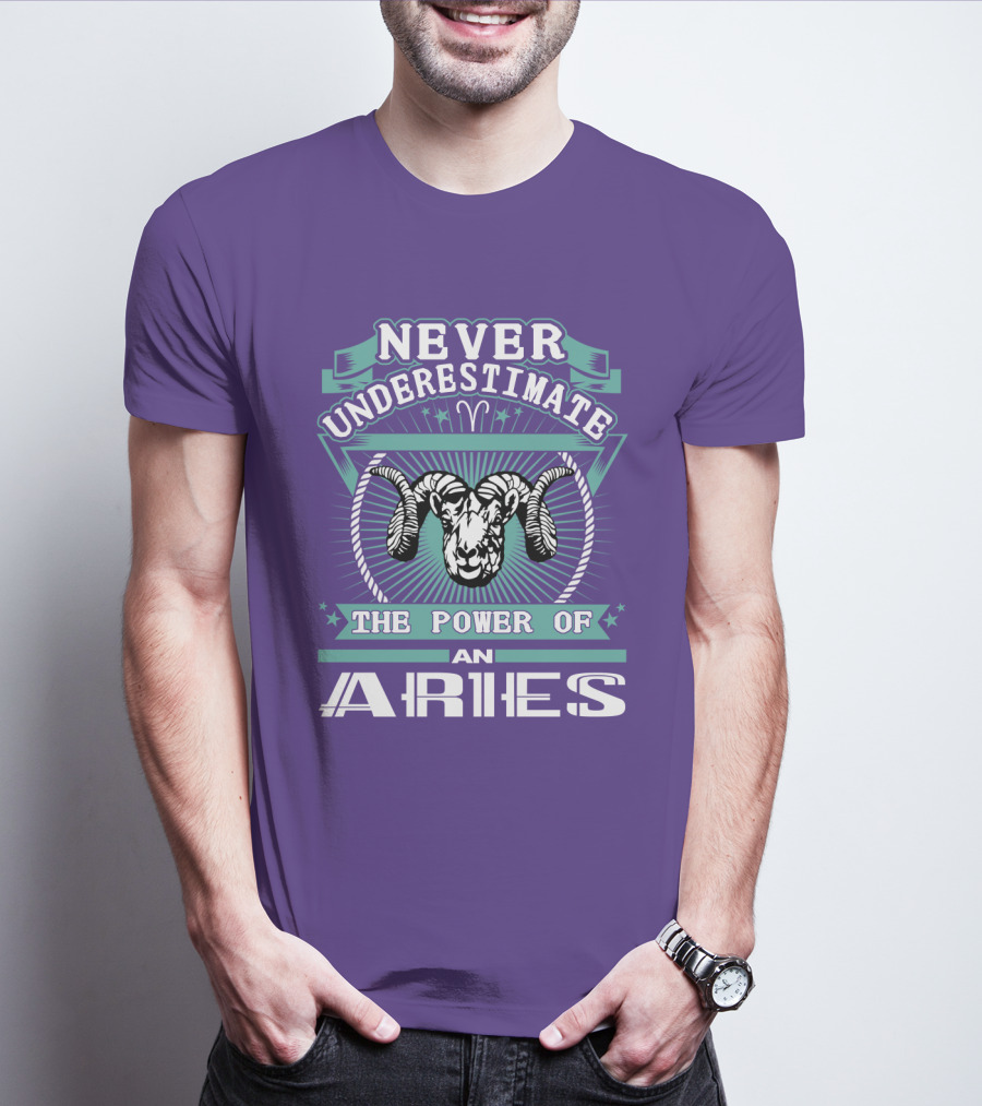 Never Underestimate The Power Of An Aries T-Shirt