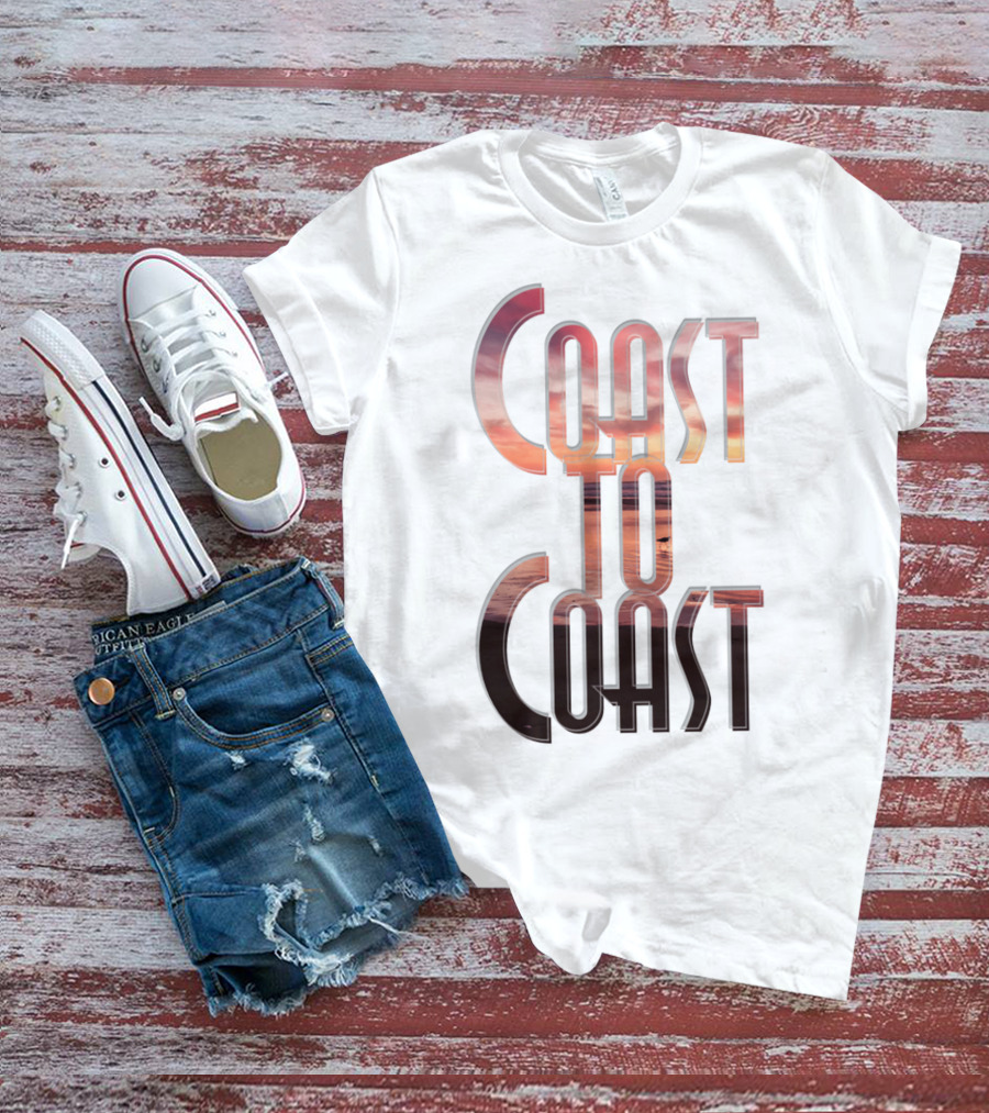Coast To Coast AM Sunset Reflections T-Shirt