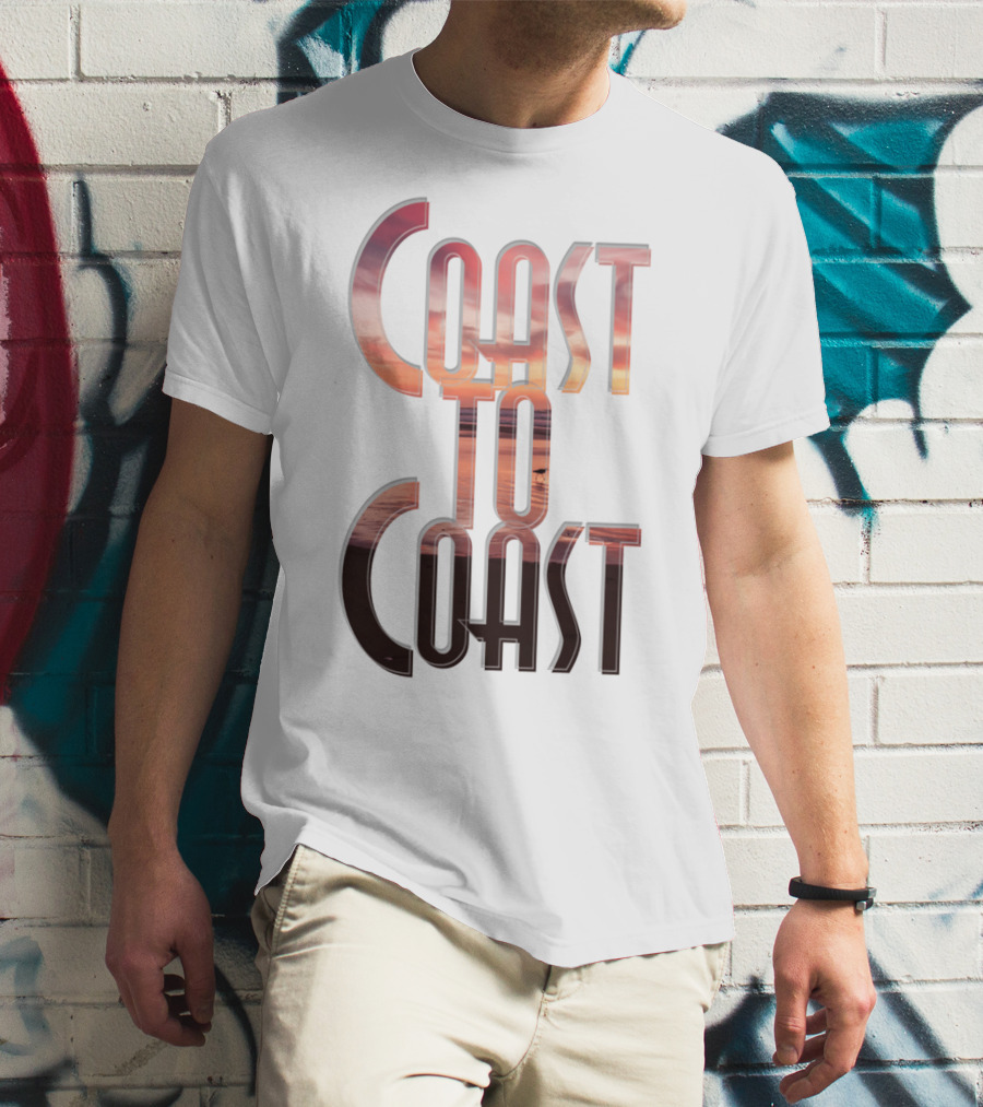 Coast To Coast AM Sunset Reflections T-Shirt