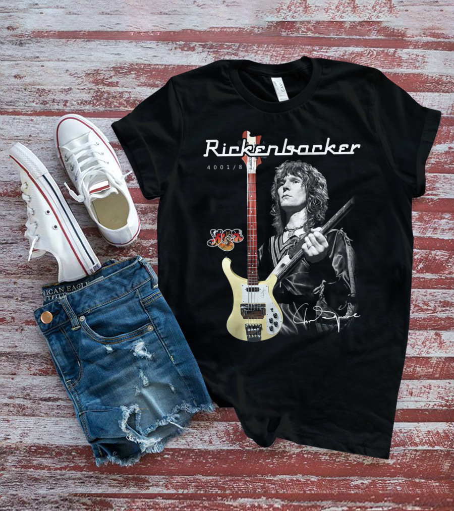 Rickenbacker 4001/8 Yes Chris Squire Signature T-Shirt