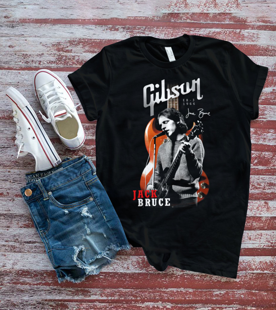 Gibson EB-3 1966 Jack Bruce Signature Bass Iconic Musician T-Shirt