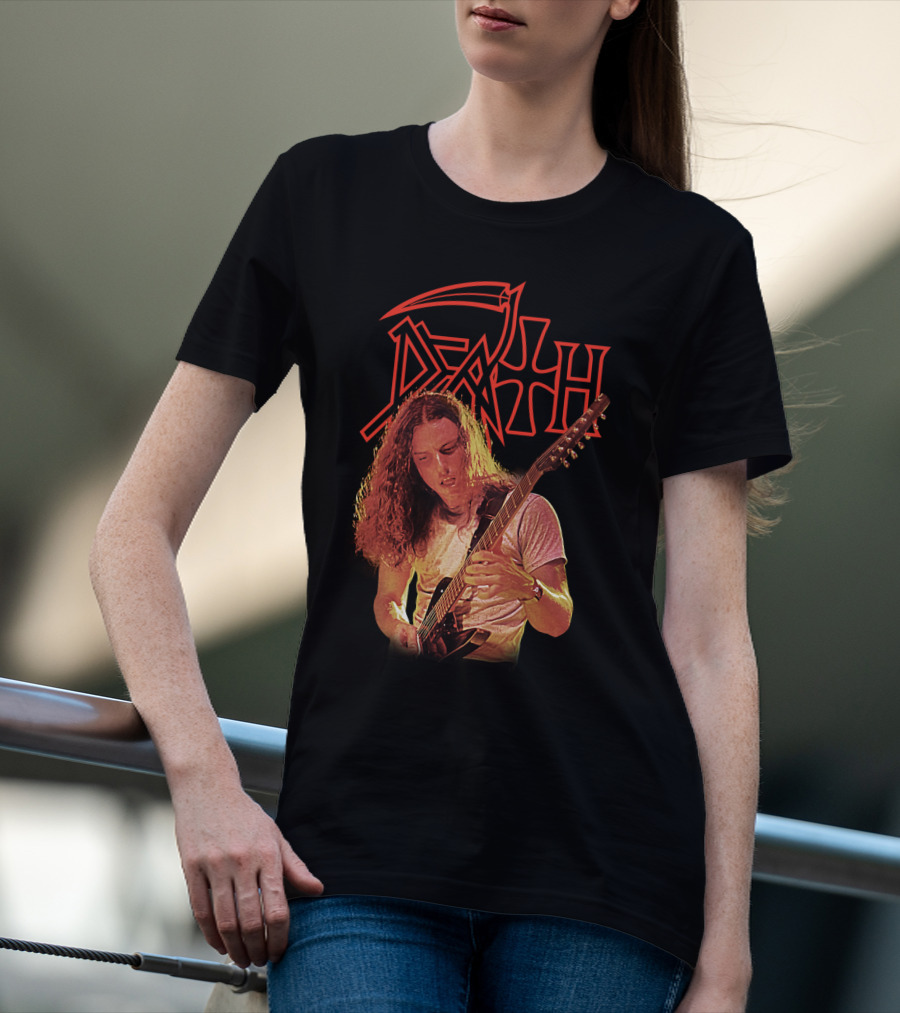 Chuck Schuldiner DEATH Metal Band Iconic Guitarist T-Shirt