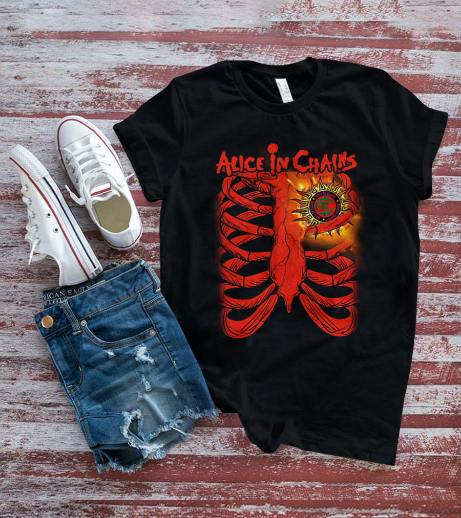 Alice In Chains Sun Ribcage Art T-Shirt