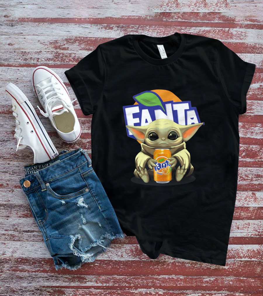 Yoda Holding Fanta Can Iconic Mashup T-Shirt