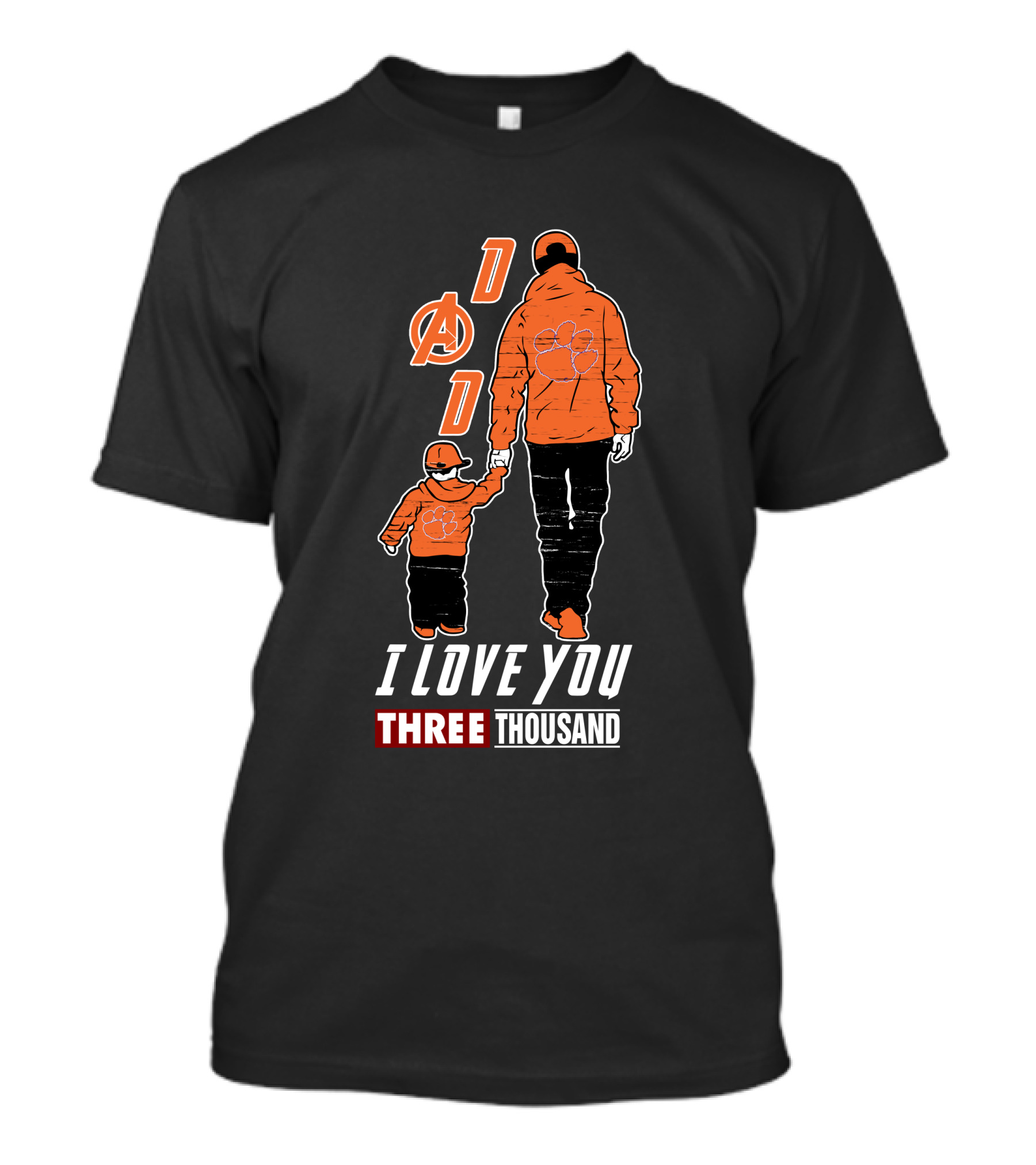Clemson Tigers Dad I Love You Three Thousand T-Shirt