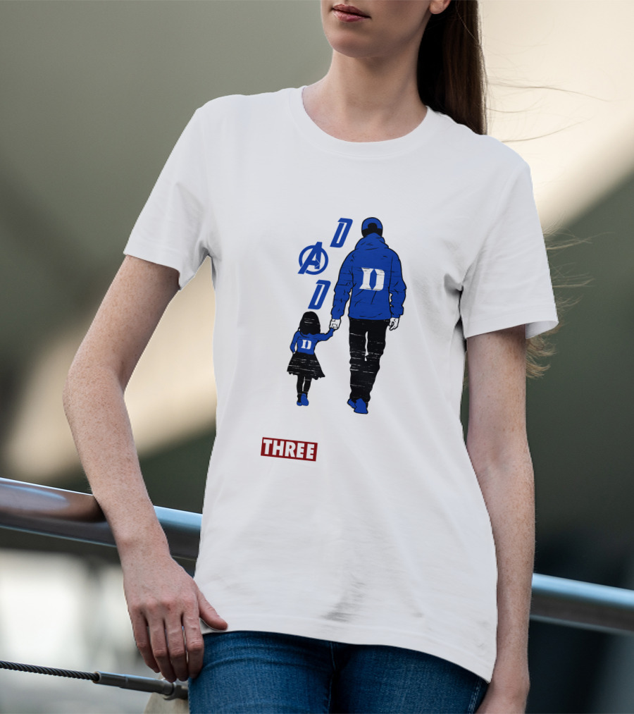 Duke Blue Devils Dad I Love You Three Thousand Avengers T-Shirt