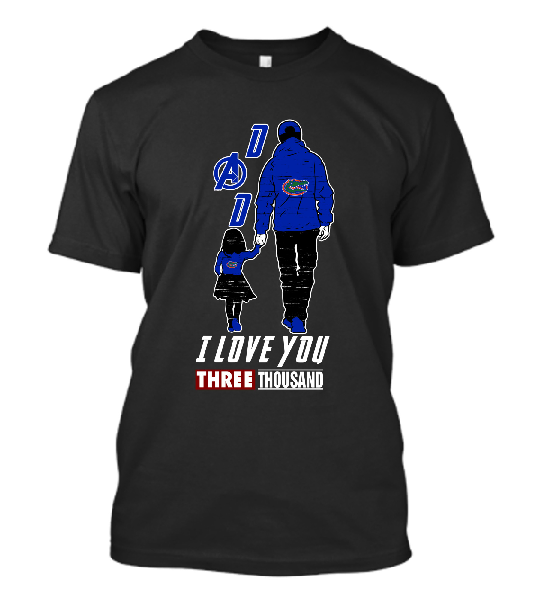 I Love You Three Thousand Florida Gators Dad Avengers Girl T-Shirt
