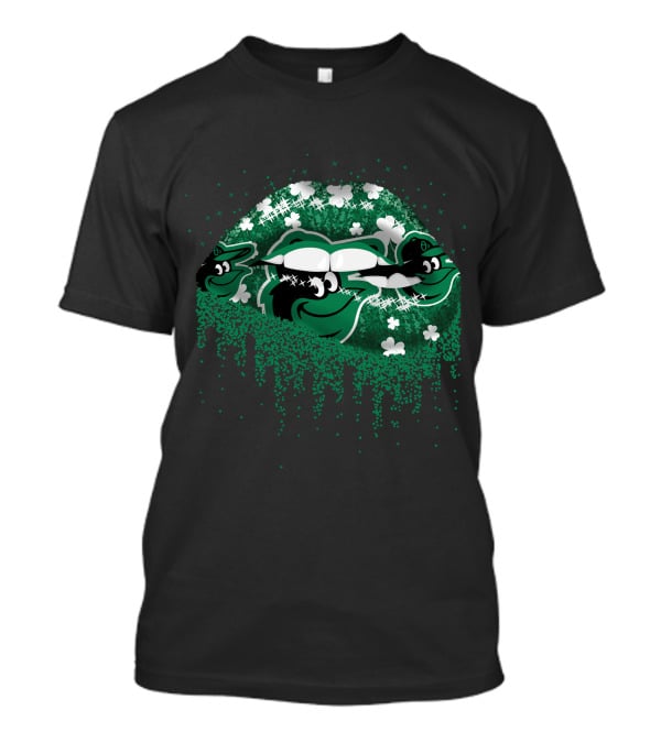 Baltimore Orioles St. Patrick’s Day Green Lips And Shamrocks T-Shirt