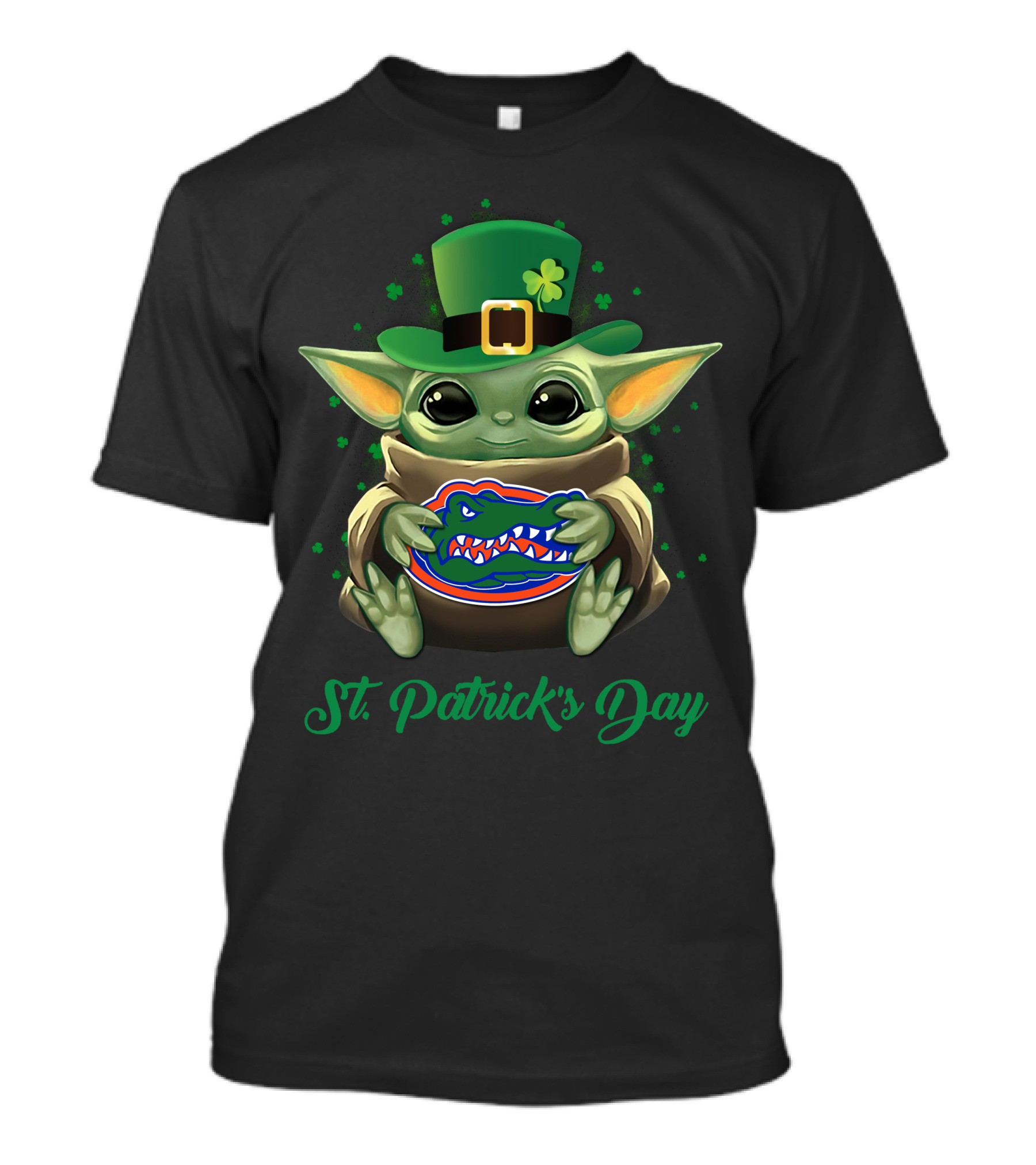 St. Patrick's Day Florida Gators Baby Yoda T-Shirt