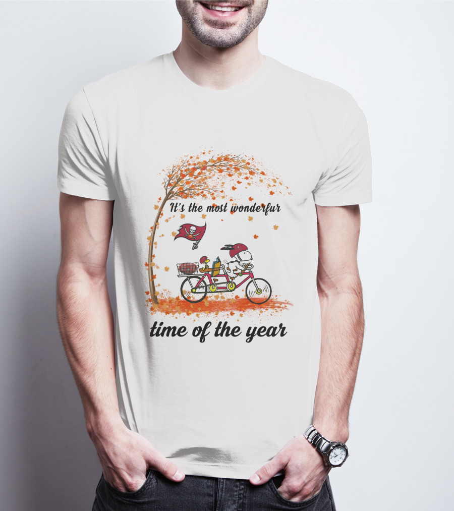 It's The Most Wonderful Time Of The Year Tampa Bay Pirates Autumn Bicycle Journey T-Shirt