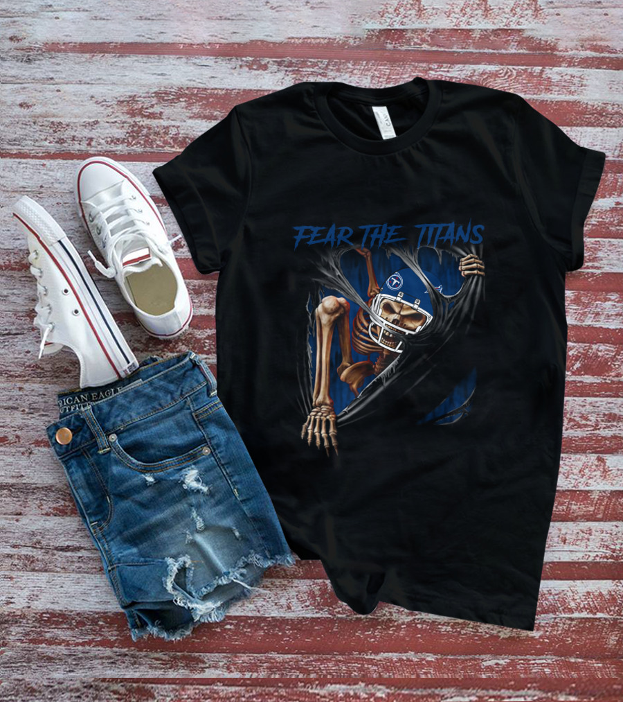 Fear The Titans 515Nfl Skeleton Burst T-Shirt