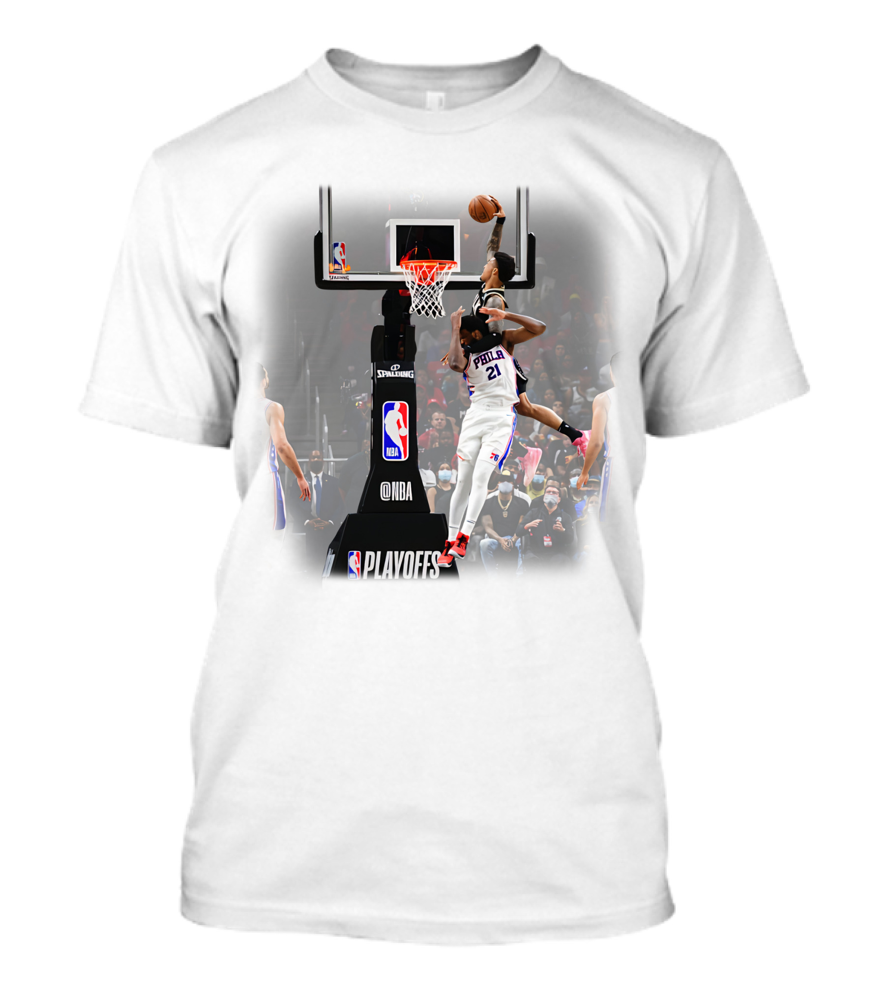 John Collins Dunk On Embiid NBA Playoffs T-Shirt