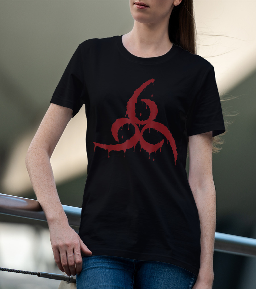 666 Devil Number Of The Beast Satan Biohazard T-Shirt