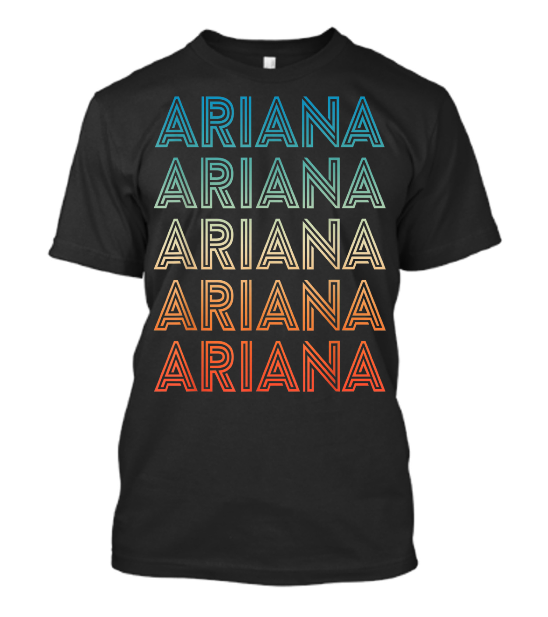 Ariana Multi-Color Gradient T-Shirt