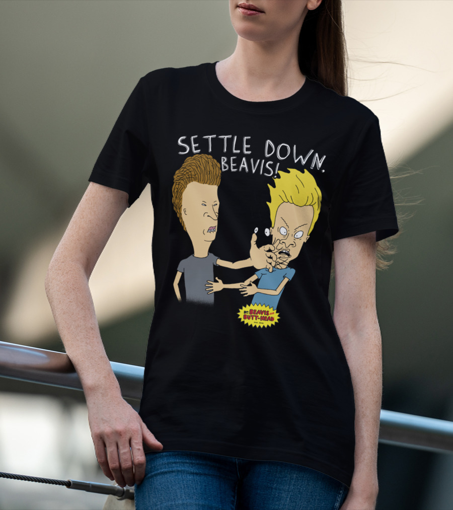 Settle Down Beavis Beavis And Butthead T-Shirt