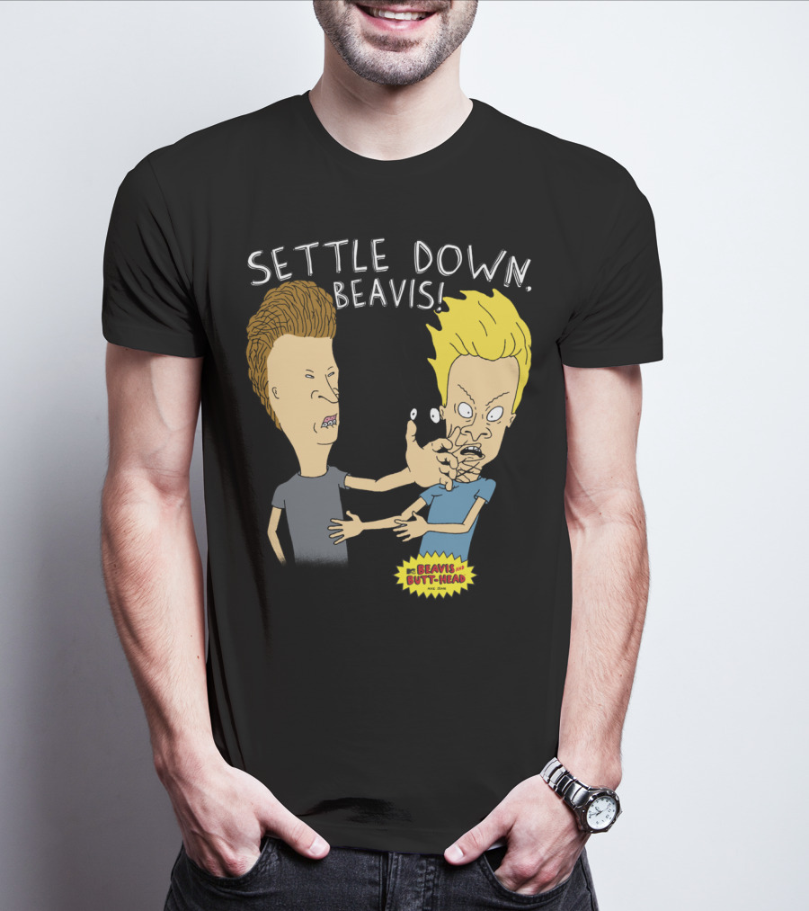 Settle Down Beavis Beavis And Butthead T-Shirt