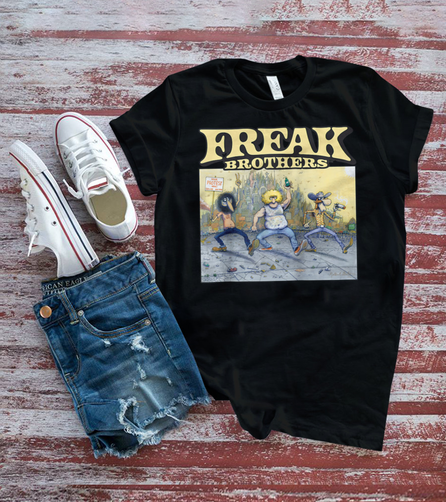 Freak Brothers Lucky Protest Day In The City T-Shirt