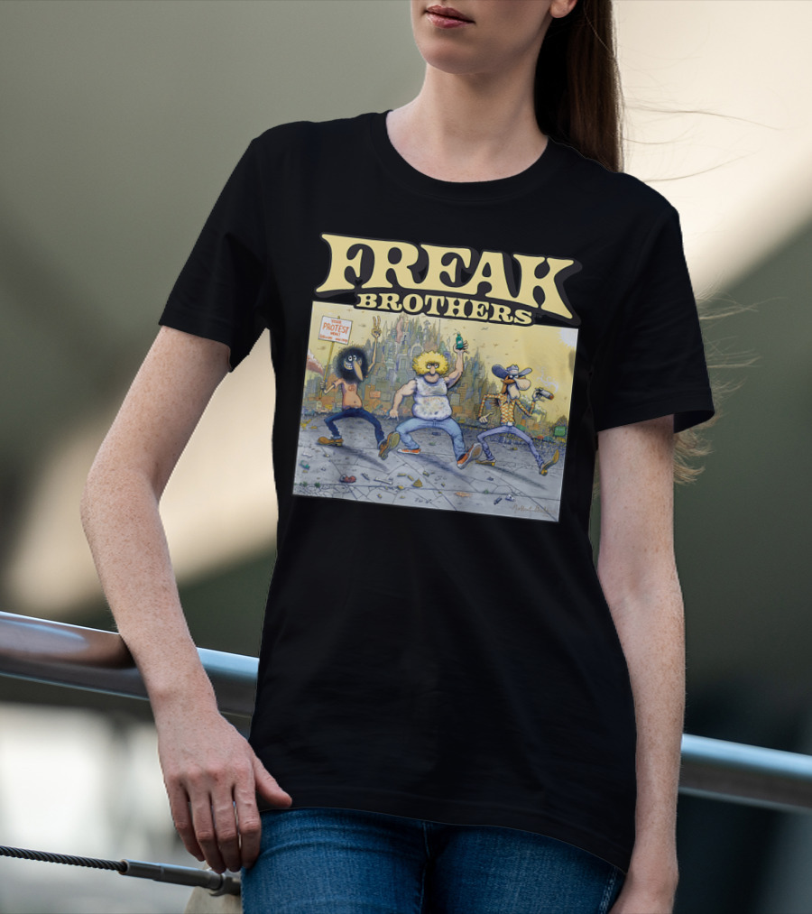 Freak Brothers Lucky Protest Day In The City T-Shirt