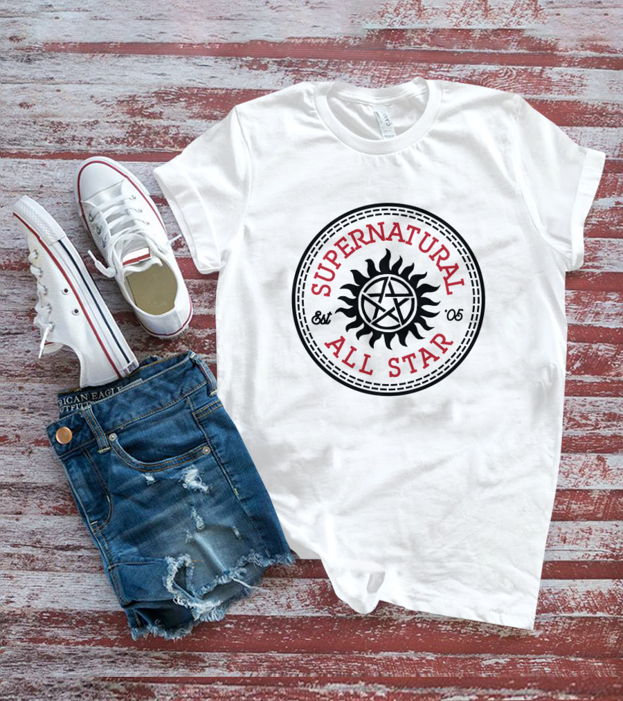 Supernatural All Star Est '05 Sun Pentagram T-Shirt