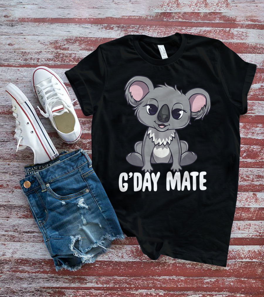 G'Day Mate Cute Kawaii Koala Australia T-Shirt