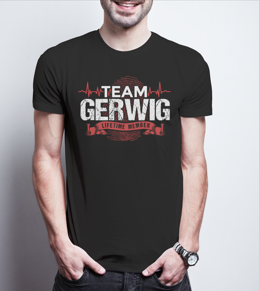 Team Gerwig Lifetime Member Heartbeat T-Shirt