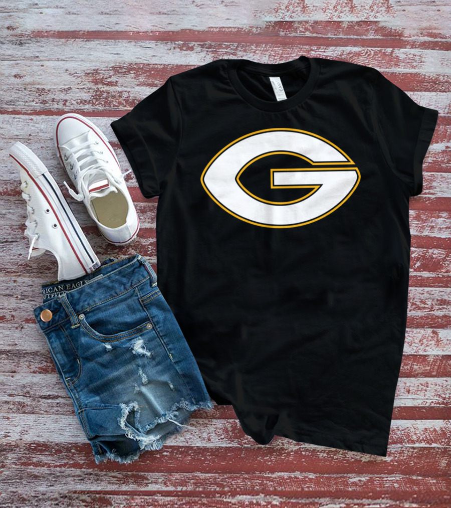 Green Bay Packers Football Oval G T-Shirt