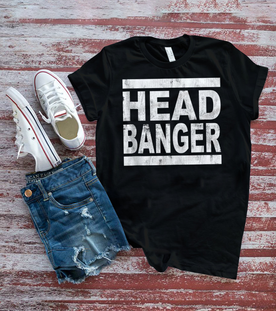 Headbanger Metalhead Rocker Dubstep Riddim Music T-Shirt