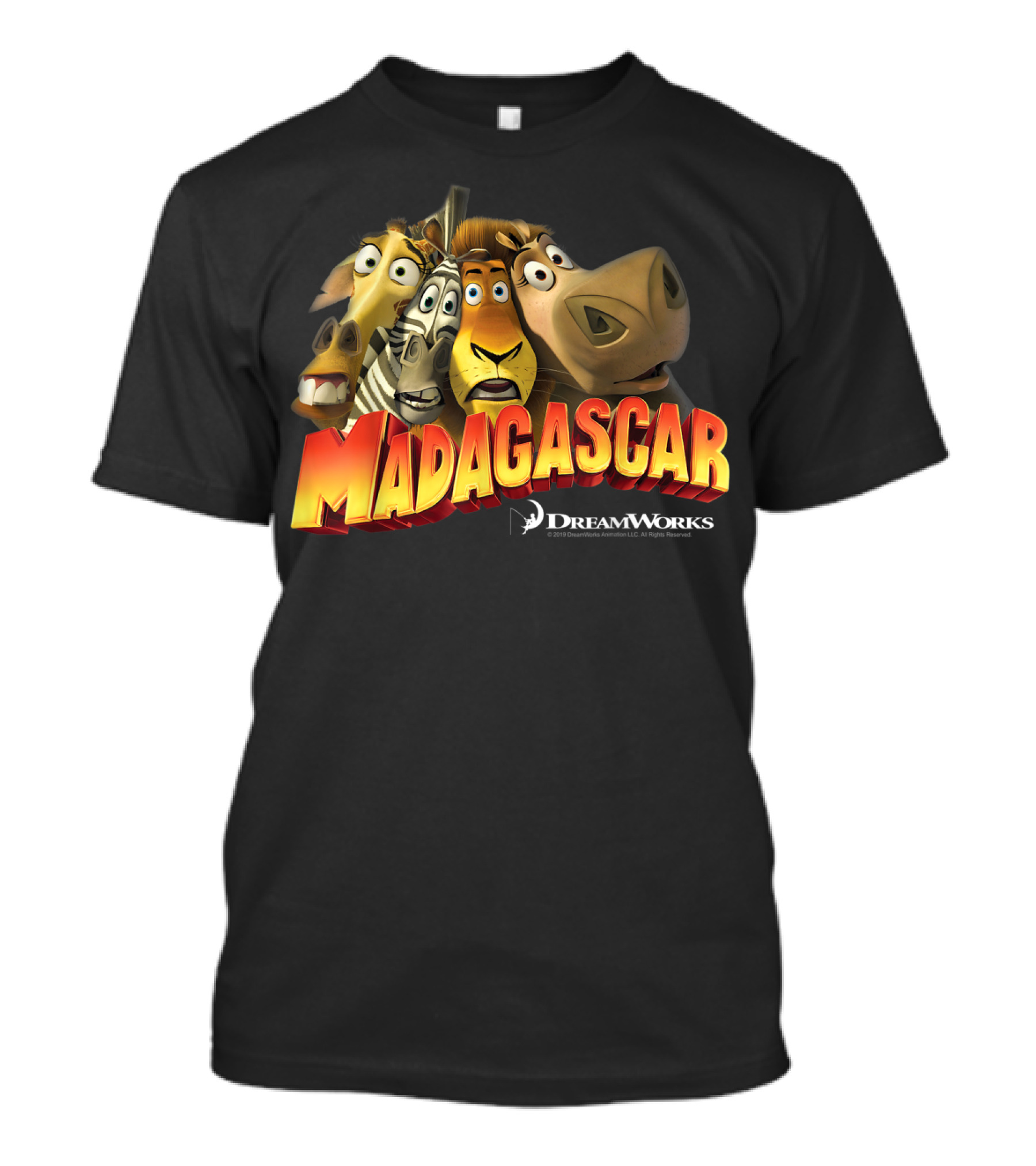 DreamWorks Madagascar Movie Characters Group Shot T-Shirt