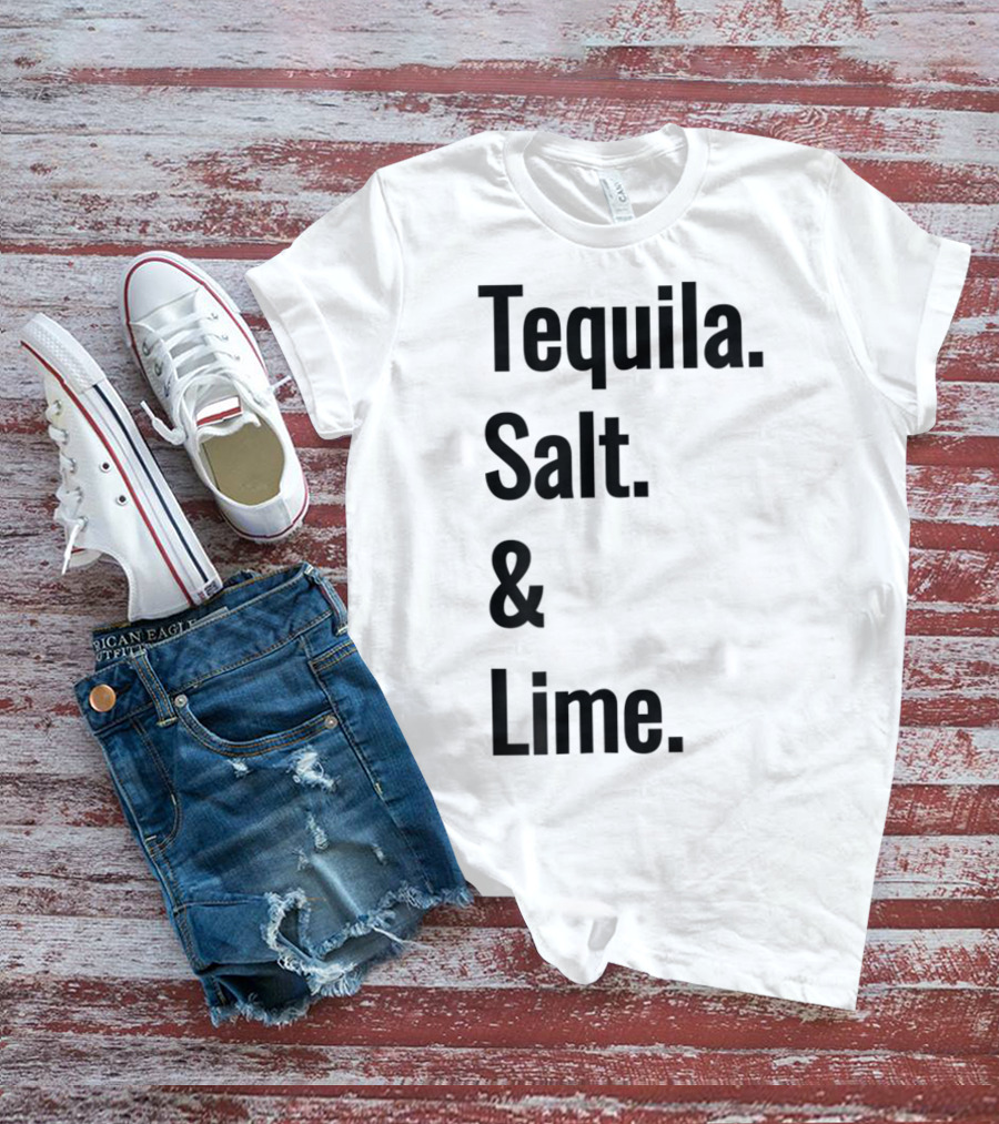 Tequila Salt And Lime Mexican Fiesta Outfit Drinker T-Shirt
