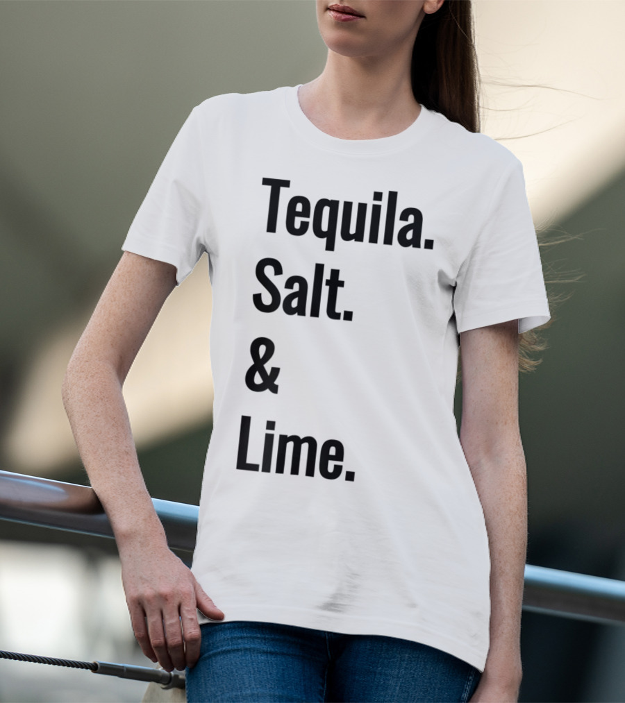 Tequila Salt And Lime Mexican Fiesta Outfit Drinker T-Shirt