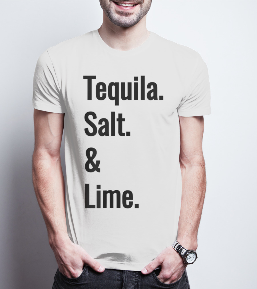 Tequila Salt And Lime Mexican Fiesta Outfit Drinker T-Shirt