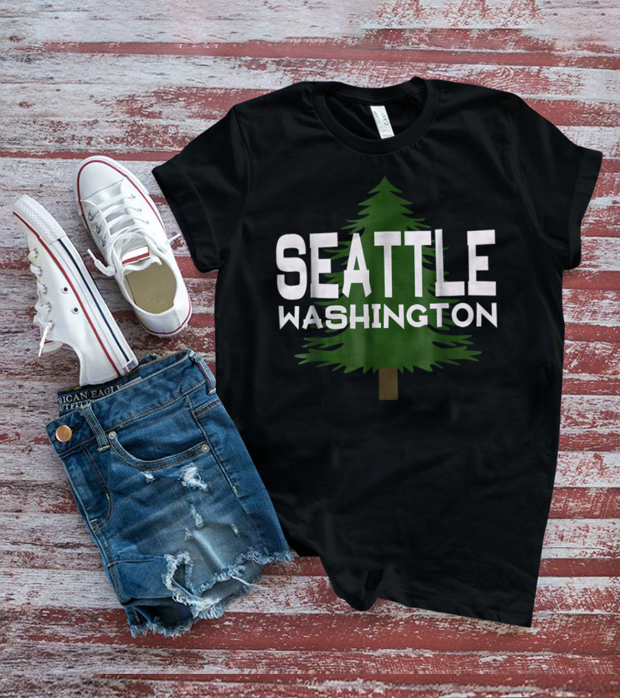 Seattle Washington Evergreen Tree Classic Wa T-Shirt