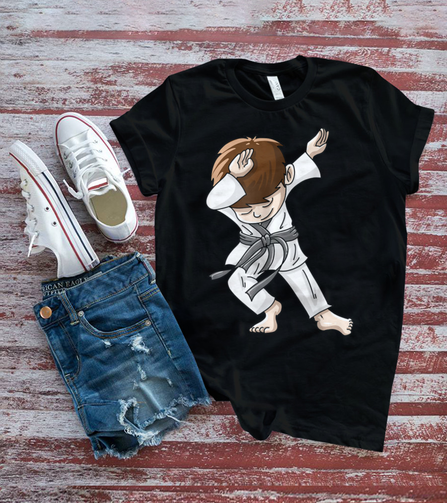 Cool Karate Boy Dabbing Hip Hop Judo Dance Fun T-Shirt