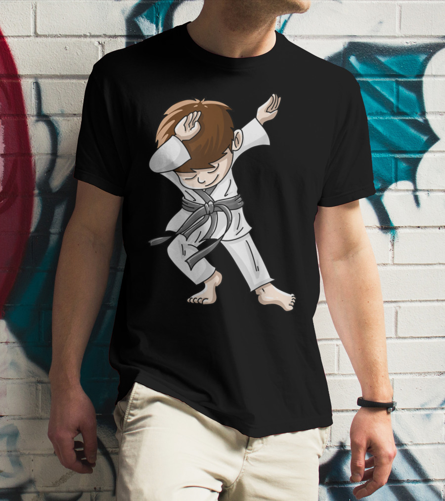 Cool Karate Boy Dabbing Hip Hop Judo Dance Fun T-Shirt